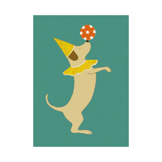 Alice Melvin Party Dog greetings card